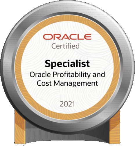 Oracle Profitability and Cost Management 2021 Certified Specialist